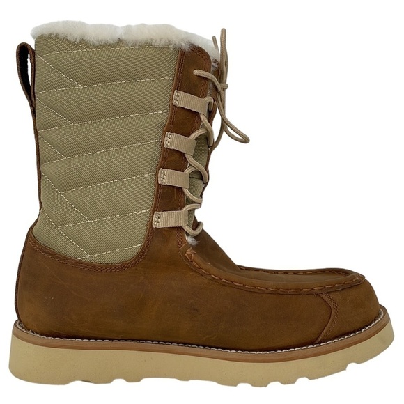 Twisted X Boots NWT Women’s 8” Wedge Sole Oiled Saddle and Tan Size 5 1/2 5.5 - Picture 1 of 14